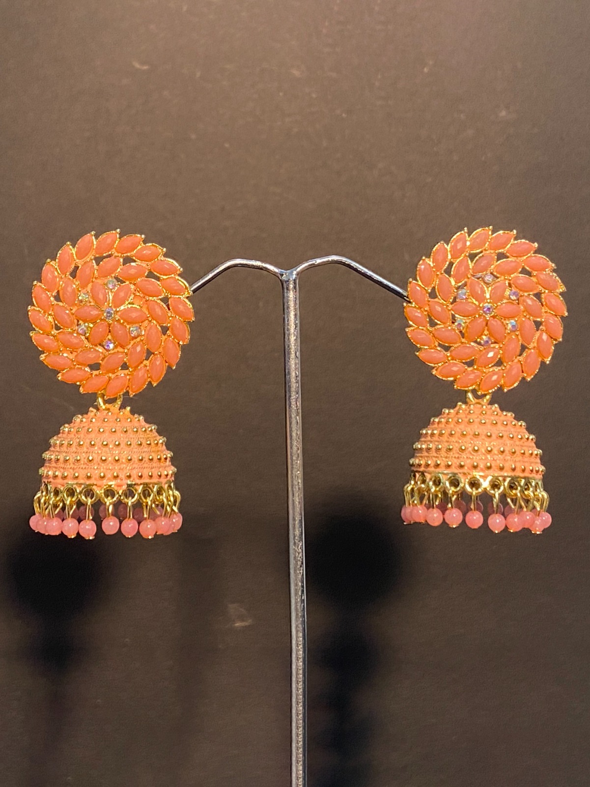Buy HARSHAS INDIA CRAFT Silk Thread Jhumka Earrings Fabric For Womens Orange  color at Amazon.in