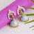 jaipur minakari beautiful earrings peacock bird beautiful light blue turquoise perfect gift ethnic wear Indian Pakistani Perfect Gift for her festival royal stylish bollywood classy traditional