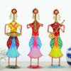 Handicraft Metal Paradise Musical Indian Lady Dolls Set